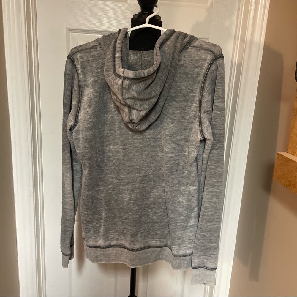 Roxy Gray Zip-Up Hoodie - Picture 4 of 4